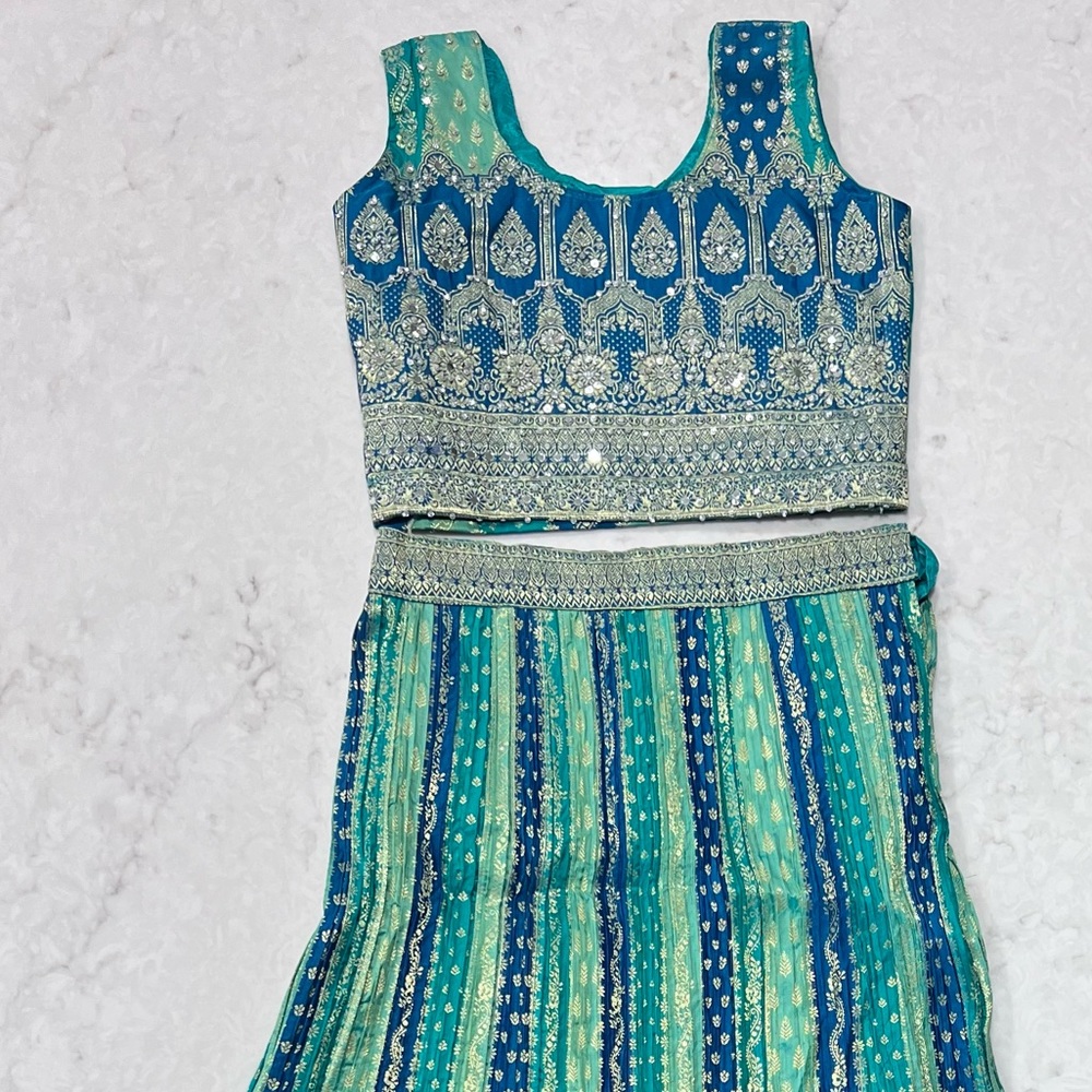Indian Banarasi Silk Lenga Choli